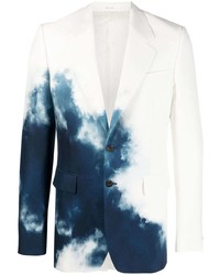 Alexander McQueen Tie Dye Print Single Breasted Blazer
