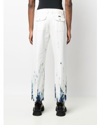Alexander McQueen Print Hem Straight Jeans