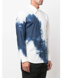 Alexander McQueen Tie Dye Pointed Collar Shirt