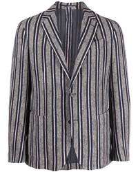 Lardini Brooch Detail Knitted Blazer Jacket