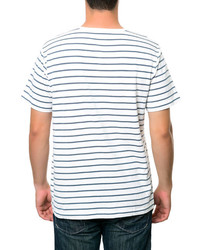 Oxymoron Act Naturally Striped T Shirt In Navy White