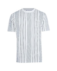River Island Varied Stripe Slim Fit T Shirt