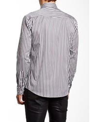 Stone Rose Long Sleeve Woven Stripe Shirt