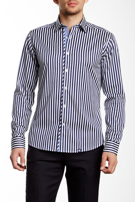 Stone Rose Long Sleeve Woven Stripe Shirt, $169 | Nordstrom Rack ...