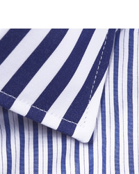 Etro Navy Striped Cotton Shirt