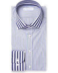 Etro Navy Striped Cotton Shirt