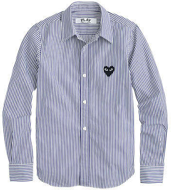 comme des garcons play shirt striped