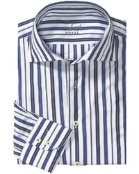 Van Laack Rivara Multi Stripe Shirt Spread Collar Long Sleeve