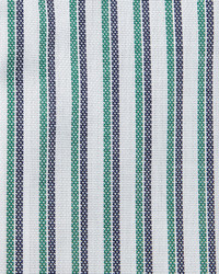 Kiton Rope Striped Woven Dress Shirt Whitenavygreen