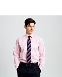 Thomas Pink Algernon Stripe Slim Fit Double Cuff Shirt
