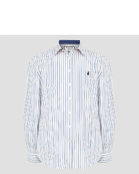 Thomas Pink Melford Stripe Classic Fit Button Cuff Shirt