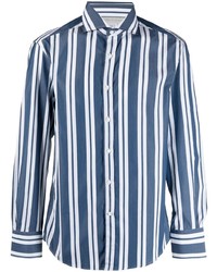 Brunello Cucinelli Candy Stripe Poplin Shirt