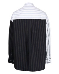 Feng Chen Wang Long Sleeve Striped Shirt