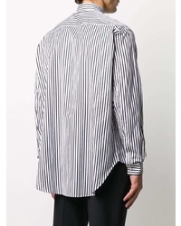 Givenchy Mandarin Collar Striped Shirt
