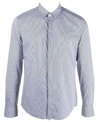Emporio Armani Slim Cut Stripe Print Shirt