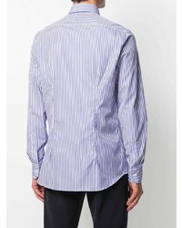 Xacus Spread Collar Pinstripe Shirt