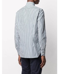 Borrelli Spread Collar Striped Shirt