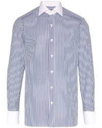 Tom Ford Stripe Contrast Collar Shirt