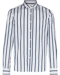 Brunello Cucinelli Stripe Pattern Long Sleeve Shirt
