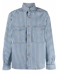 Xacus Stripe Print Cargo Shirt