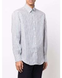 Brunello Cucinelli Stripe Print Long Sleeved Shirt