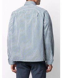 Xacus Striped Pocket Detail Shirt