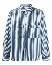 Xacus Striped Pocket Detail Shirt