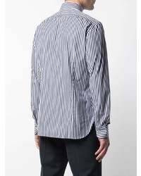Kiton Striped Print Long Sleeved Shirt