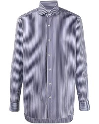 Barba Striped Spread Collar Shirt