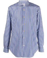 Kiton Striped Spread Collar Shirt