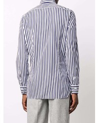 Barba Vertical Stripe Long Sleeve Shirt