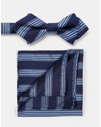 Selected Homme Bow Tie And Pocket Square Set
