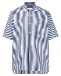 Solid Homme Stripe Pattern Buttoned Shirt