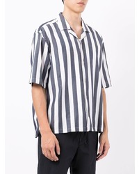 BOSS Stripe Print Cotton Shirt