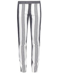 Vince Bold Stripe Stretch Cotton Trousers