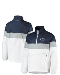 G-III SPORTS BY CARL BANKS White Penn State Nittany Lions No Huddle Half Zip Pullover Jacket At Nordstrom