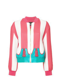 White and Pink Bomber Jacket