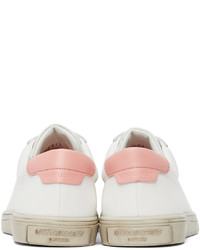 Saint Laurent White Pink Andy Sneakers