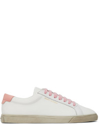 Saint Laurent White Pink Andy Sneakers