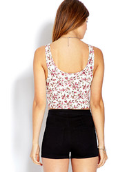 Forever 21 Dainty Floral Crop Top