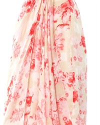 Giambattista Valli Floral Silk Pencil Skirt