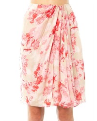 Giambattista Valli Floral Silk Pencil Skirt