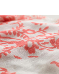 Cost Plus World Market White And Pink Floral Scarf