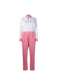 White and Pink Jumpsuit