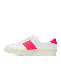 Tom Ford White And Pink Bannister Sneakers