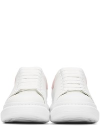 Alexander McQueen White Pink Oversized Sneakers
