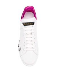 Dolce & Gabbana Metallic Heel Sneakers