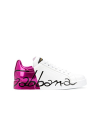Dolce & Gabbana Metallic Heel Sneakers