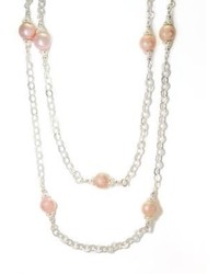 Effy Sterling Silver Pink Freshwater Pearl Necklace
