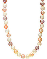 Effy Sterling Silver Pink Pearl Necklace